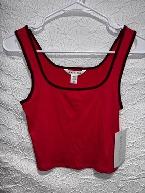 Athleta ribbed square neck crop tank in size XS, brand new with tags.